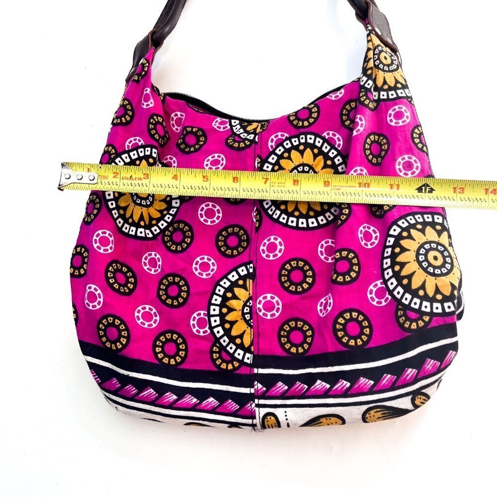 Annabelle Thom Leather and cloth Hobo Bag - Picture 8 of 9